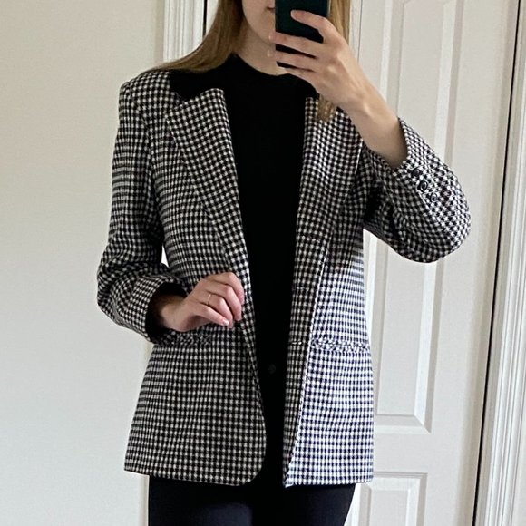 Oversized Houndstooth Blazer - Picture 7 of 7
